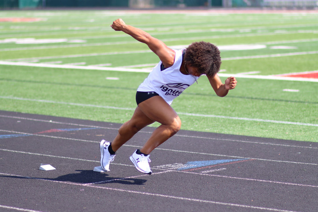 Starting blocks and starting technique crucial in sprinting